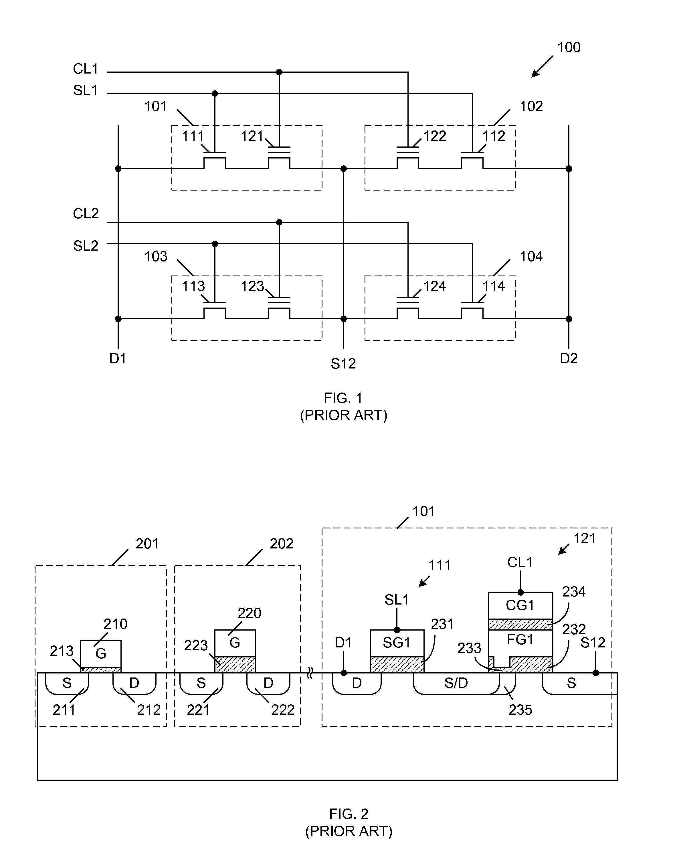 Scalable Electrically Eraseable And Programmable Memory