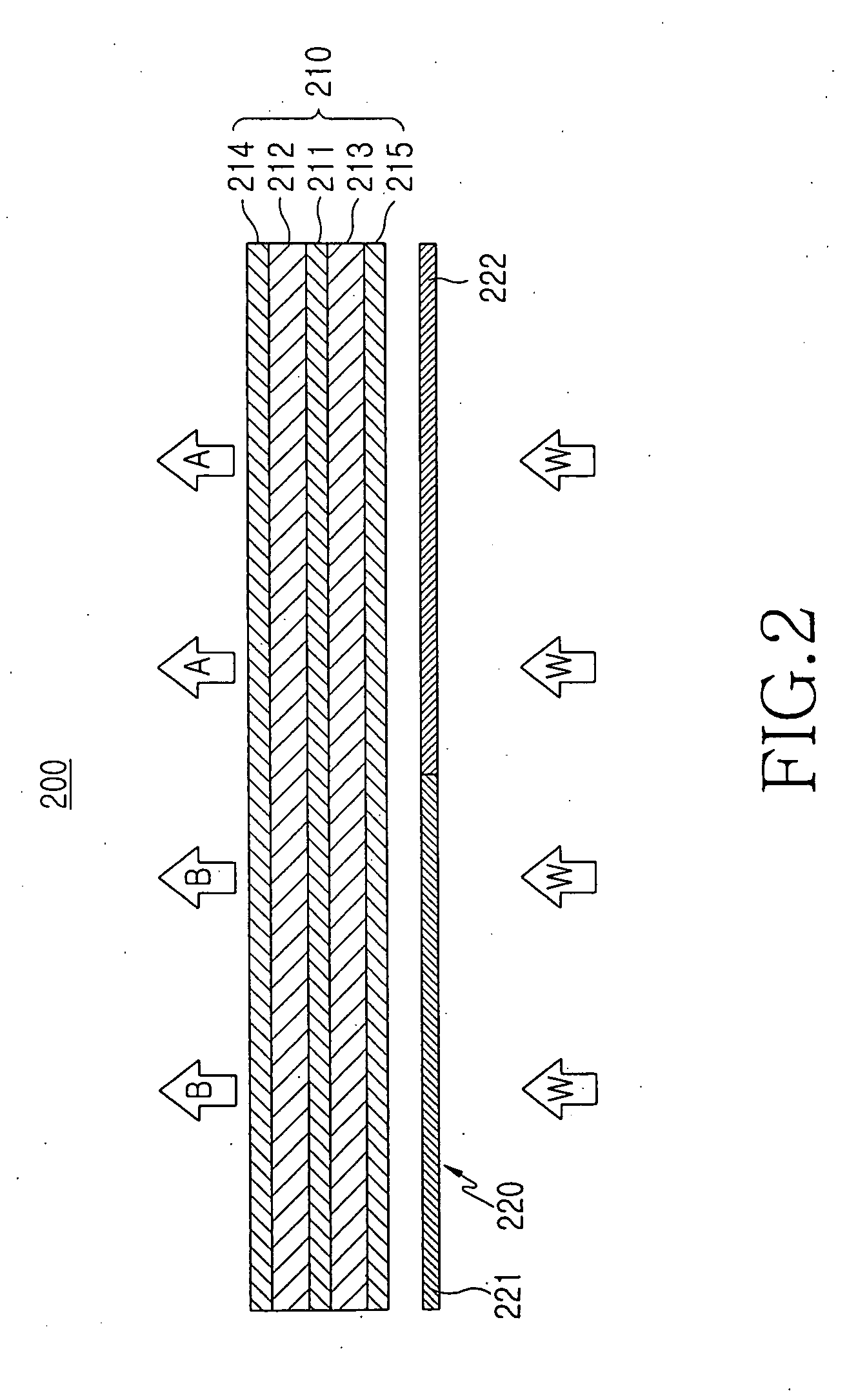 Liquid crystal display device having black/white LCD panel