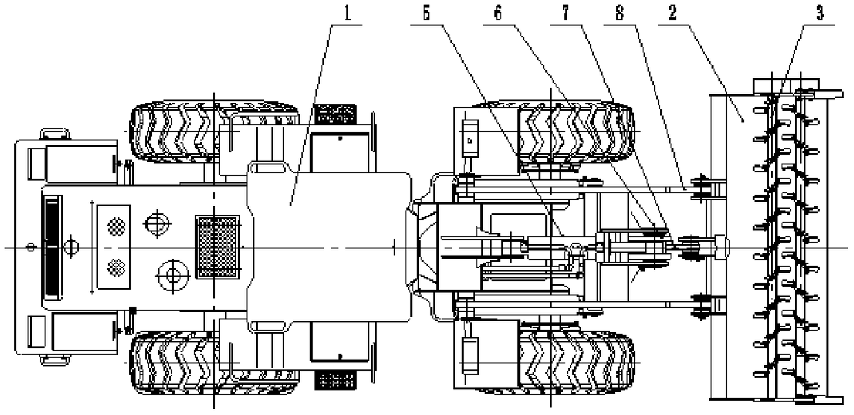 A method of using a hydraulic screw type cabin bottom cleaning machine