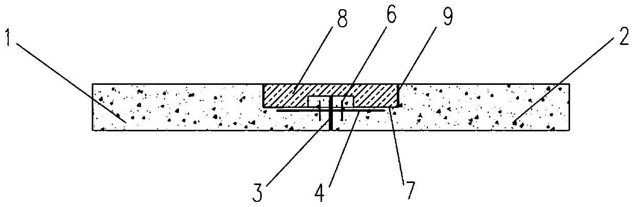 A high-durability cement concrete pavement expansion joint structure and its construction method