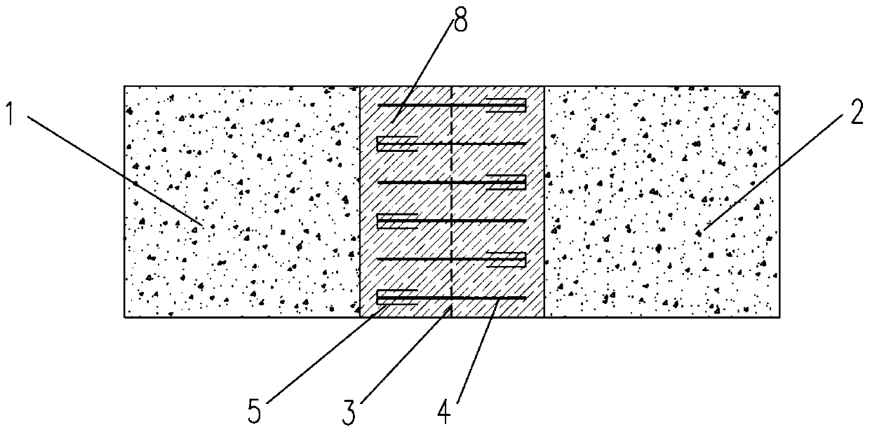 A high-durability cement concrete pavement expansion joint structure and its construction method