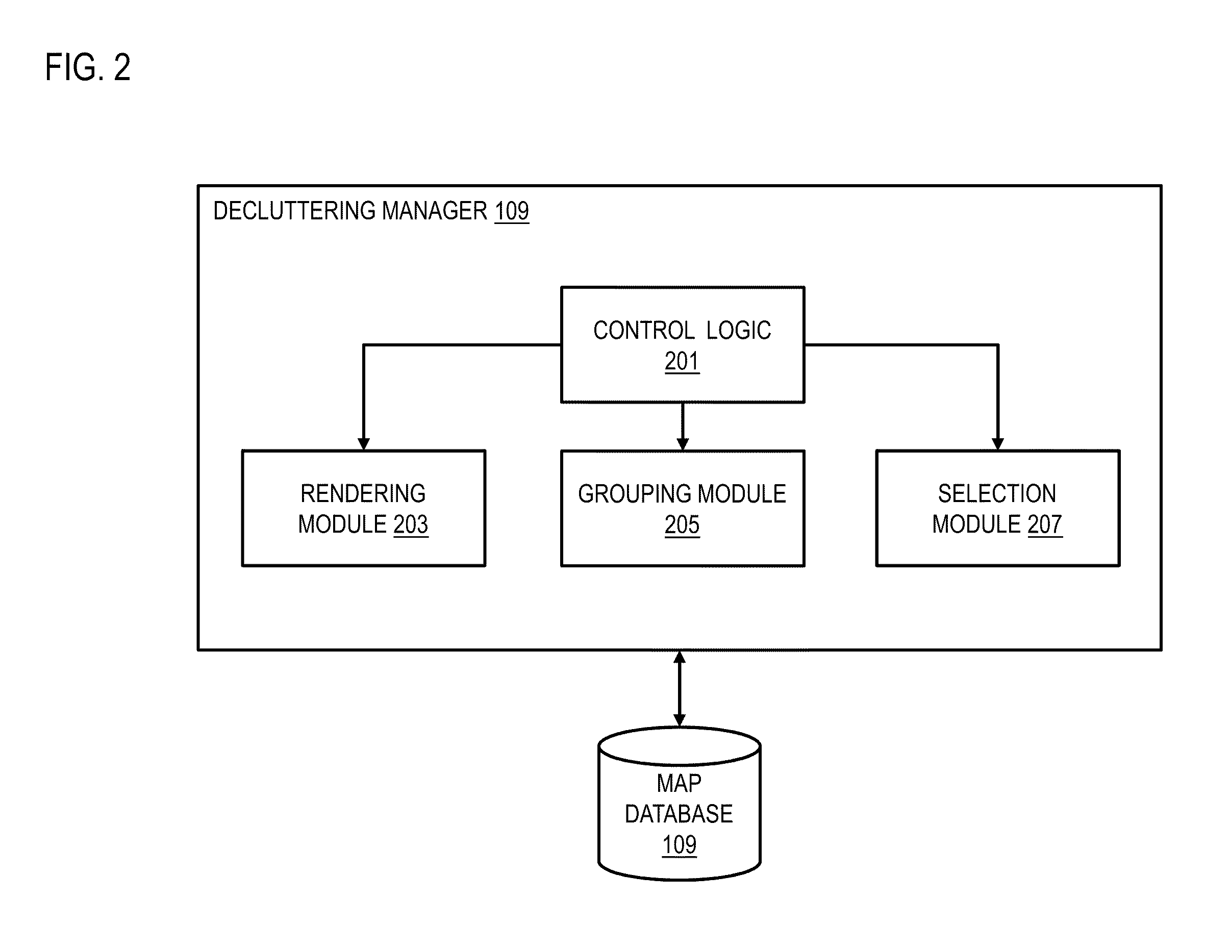 Method and apparatus for decluttering a mapping display