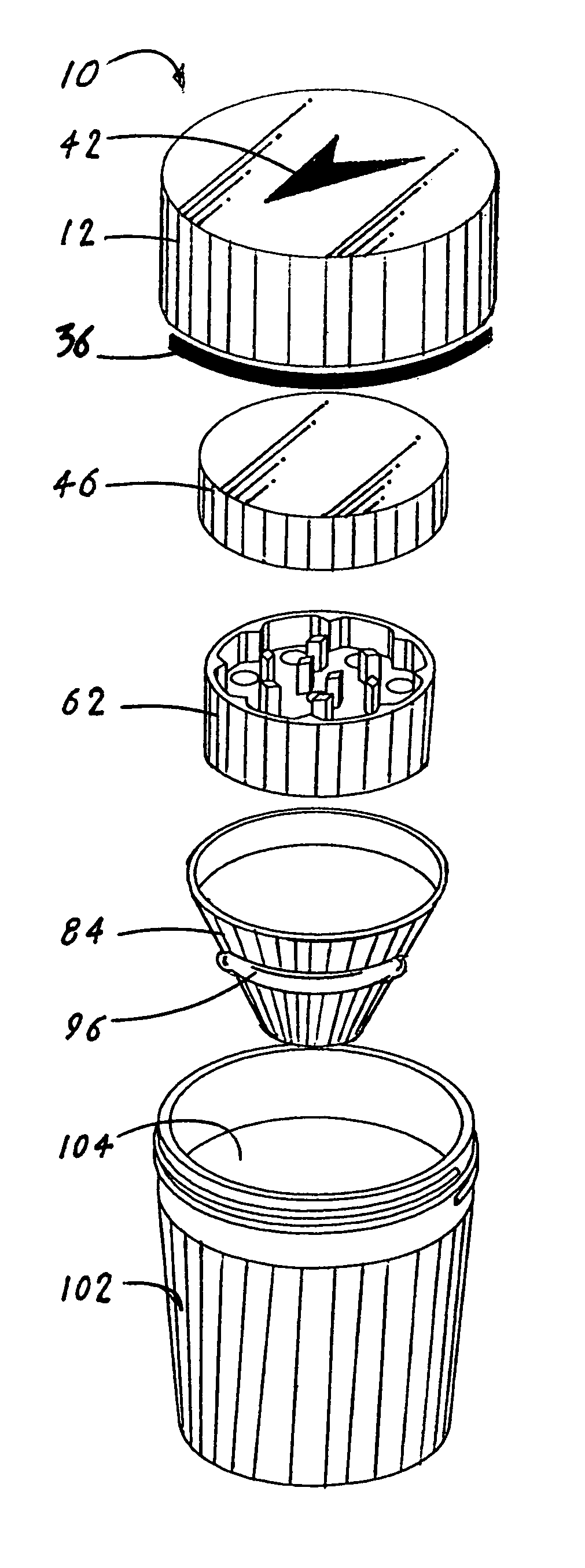 Portable leaf grinding device