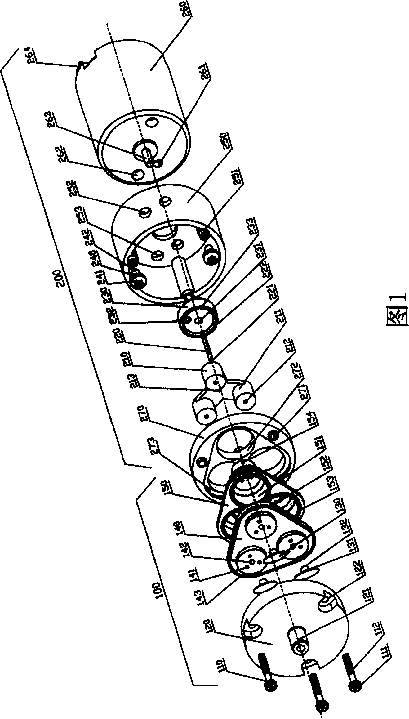 Minisize air lift pump with low power consumption air guide structure