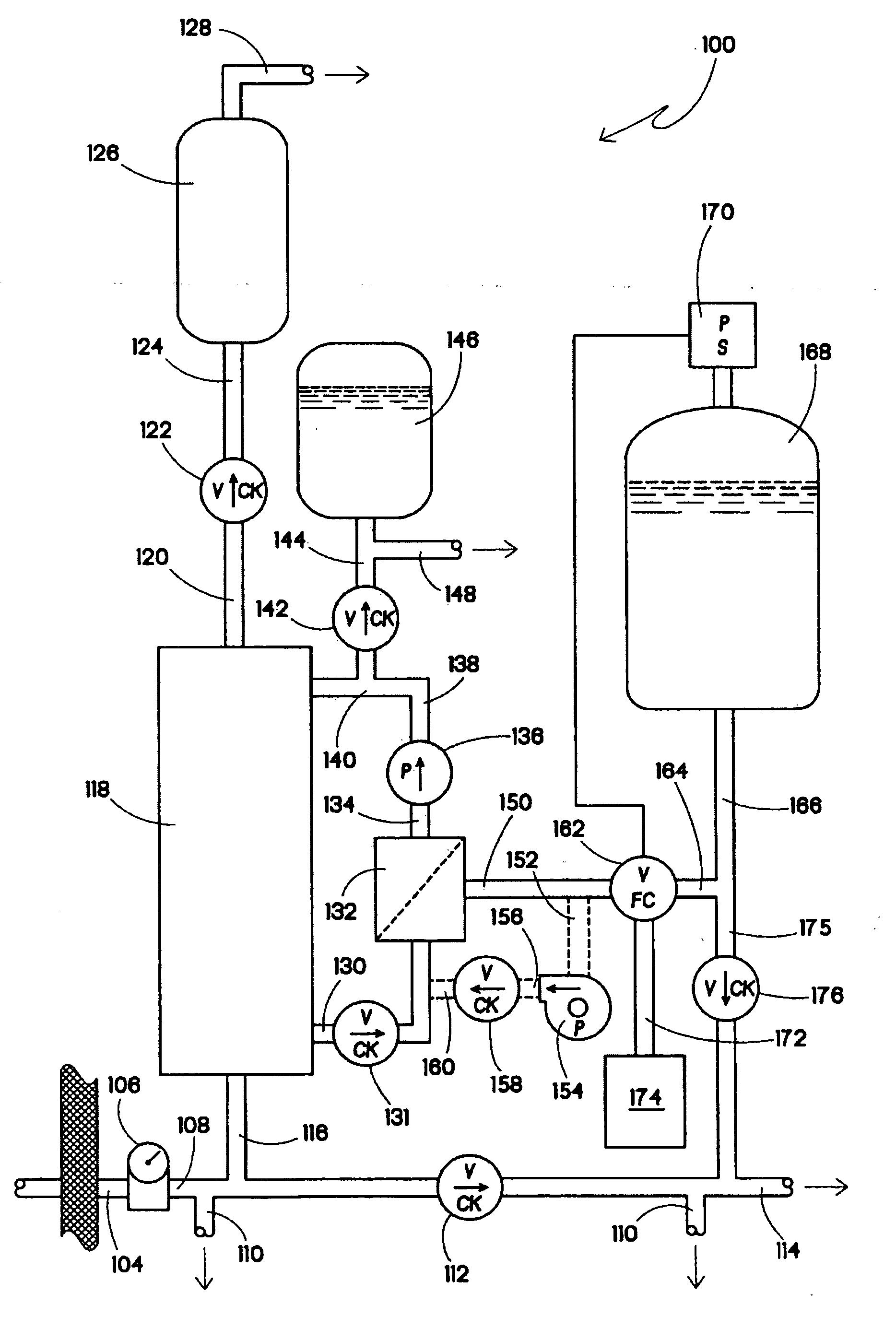 Flow-through tank for water treatment