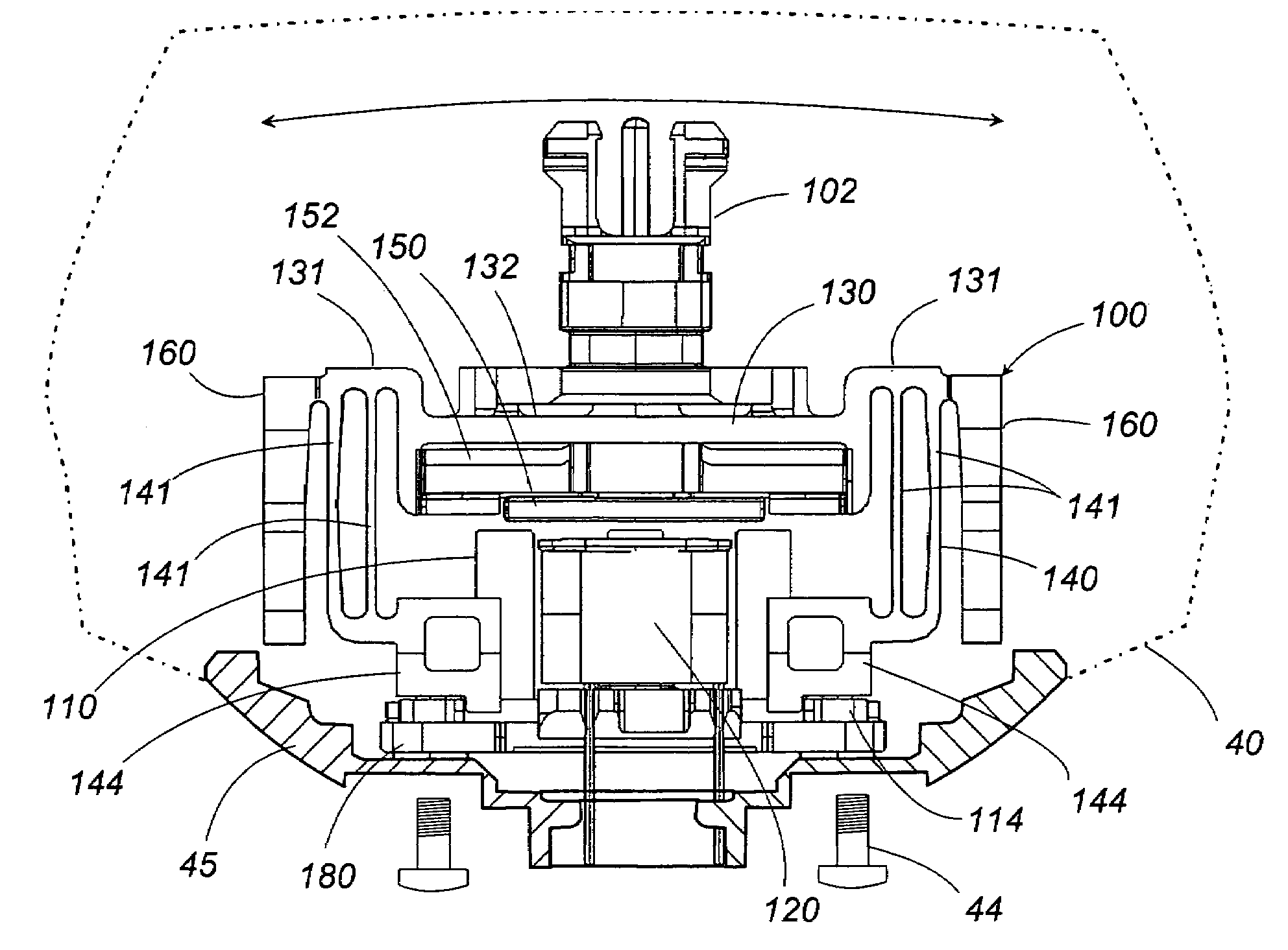 Reciprocatory dry shaver