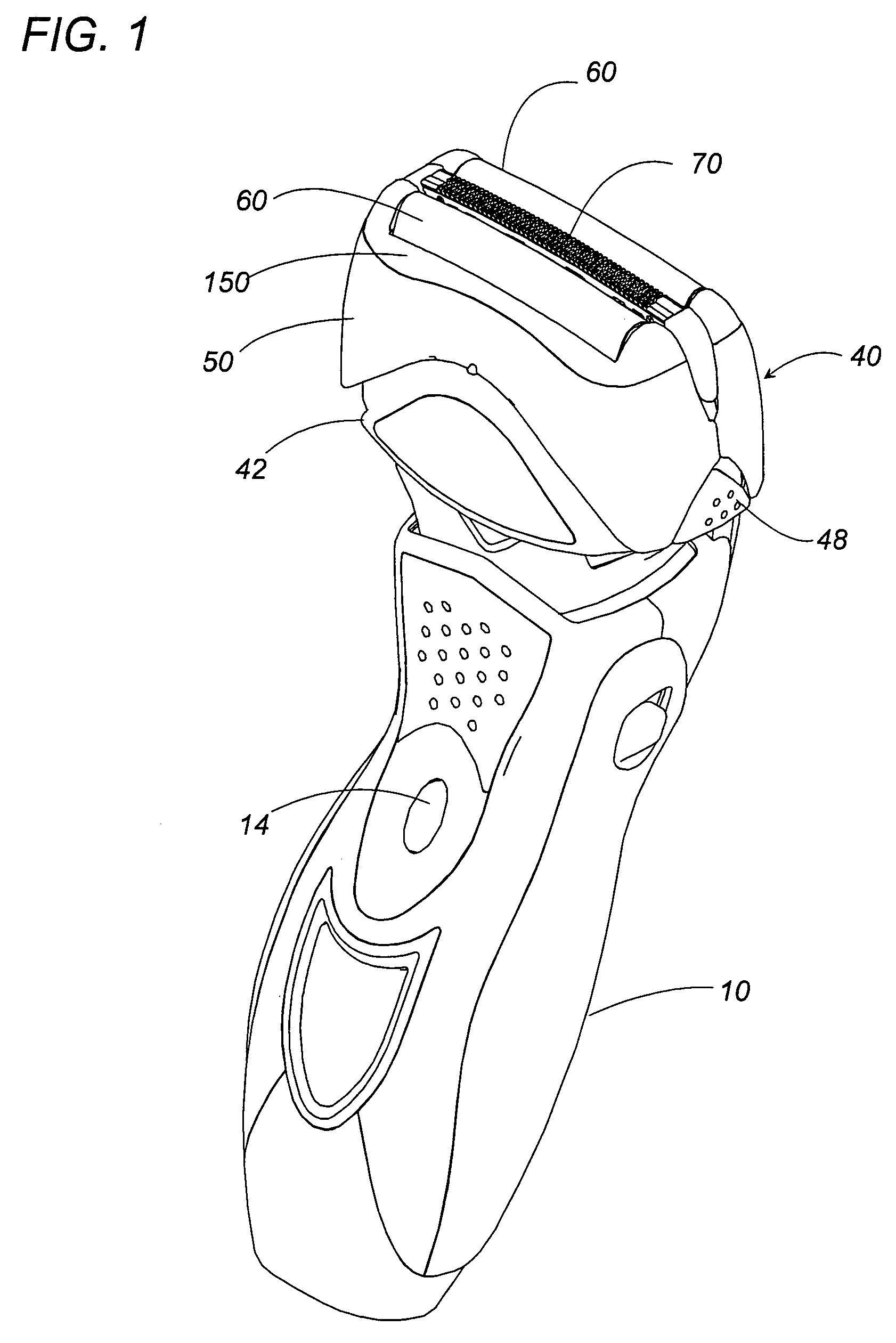 Reciprocatory dry shaver