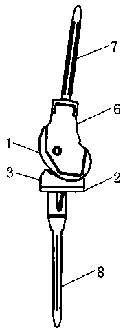 Spherical pivot hinge type artificial knee joint prosthesis of rotary platform and use method for spherical pivot hinge type artificial knee joint prosthesis of rotary platform