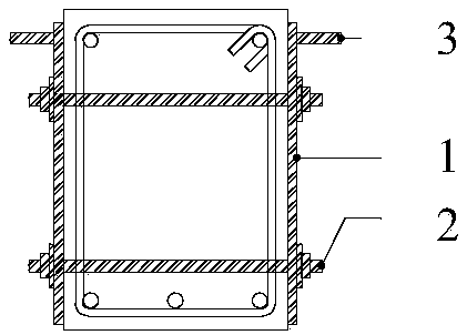 Reinforced concrete flexural member with anchor steel for bending strengthening