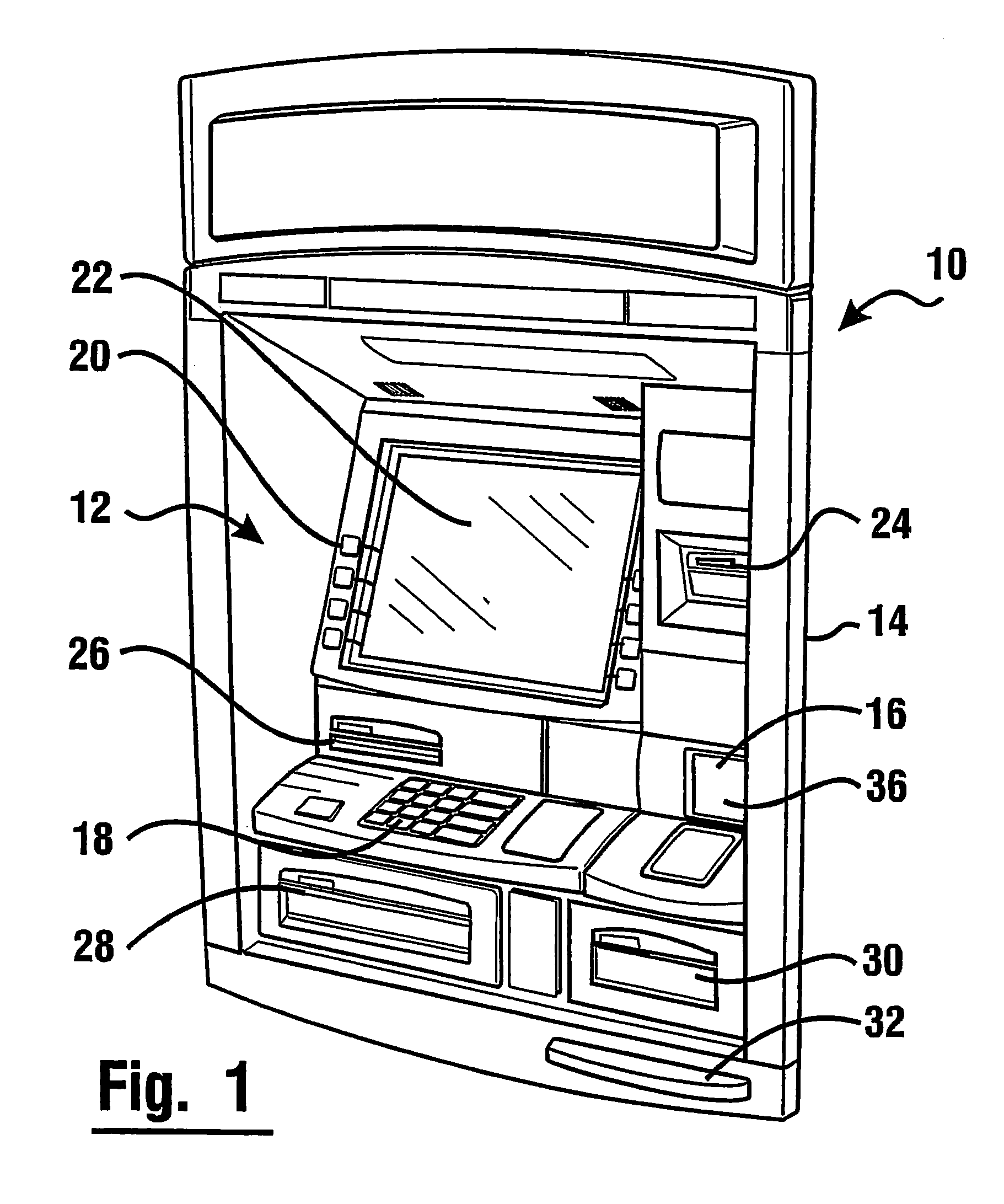 Automated banking machine with noncontact reading of card data