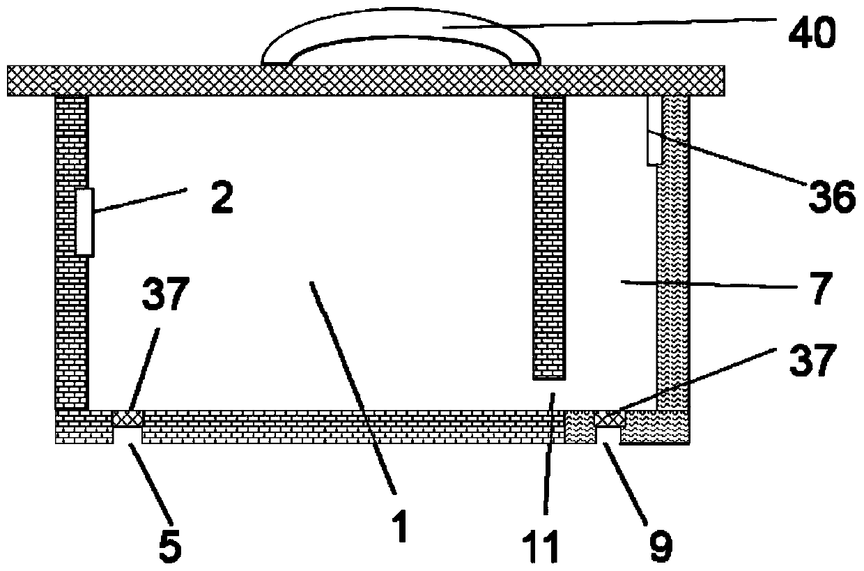 Temperature-controllable scylla paramamosain juvenile crab intermediate breeding device and method