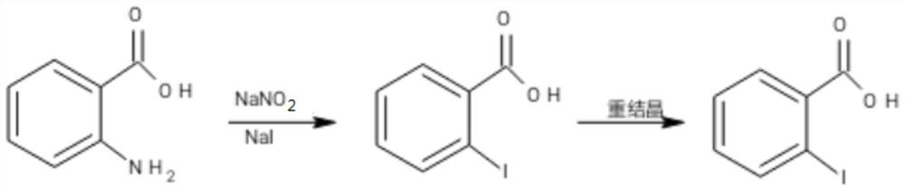 Preparation method of o-iodobenzoic acid