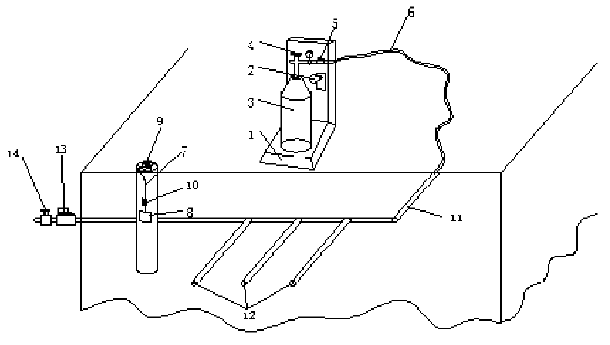 Automatic oxygen therapy crop waterlogging reduction device based on farmland water level