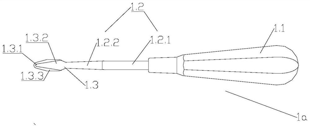 A set of bone graft instruments