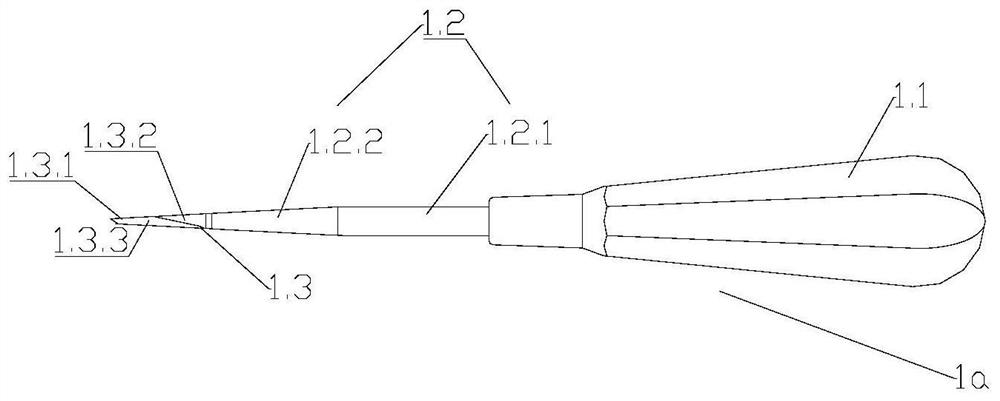 A set of bone graft instruments