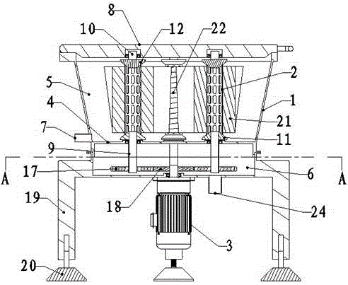 Device and method for cone yarn fixation aftertreatment