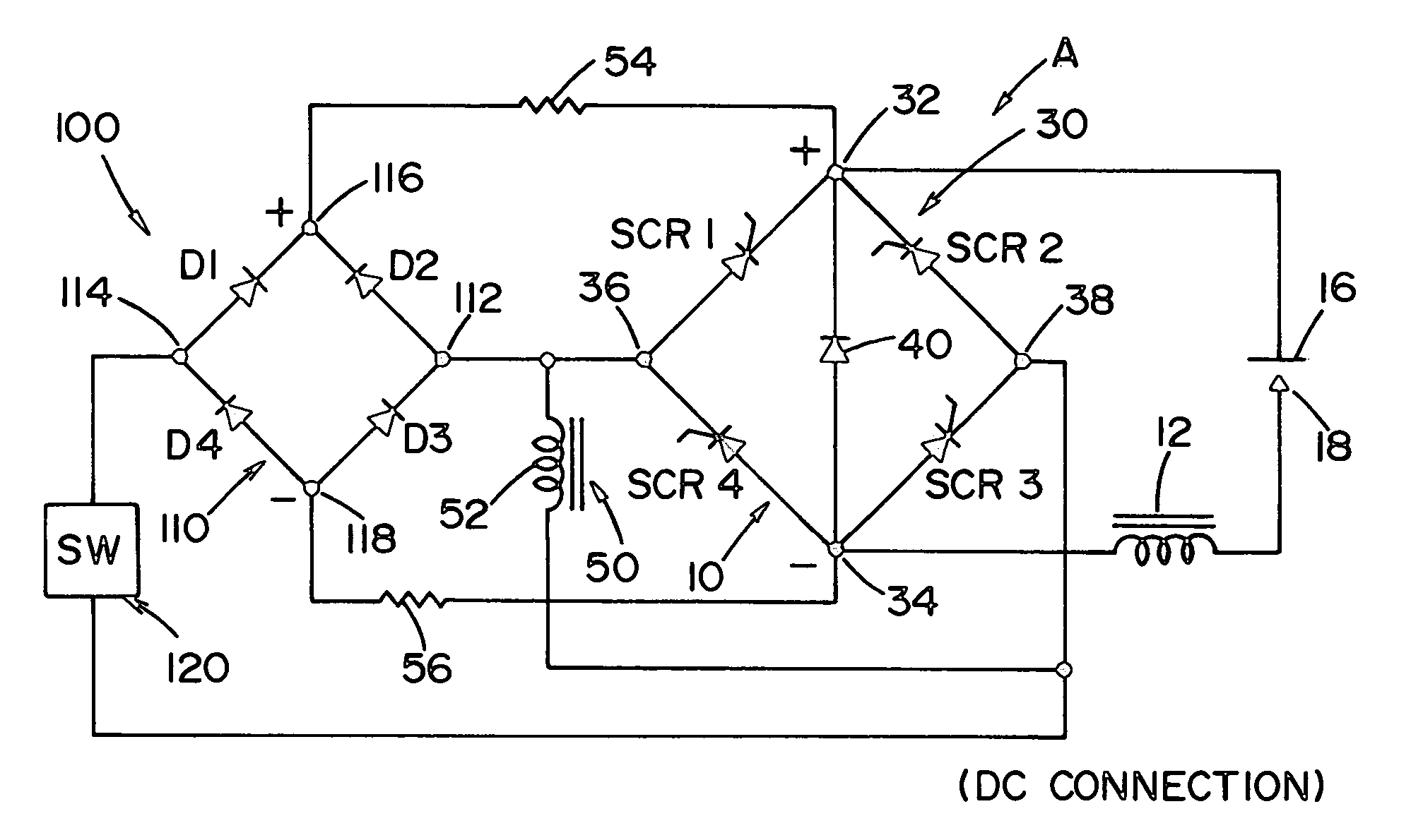 Electric ARC welder with background current