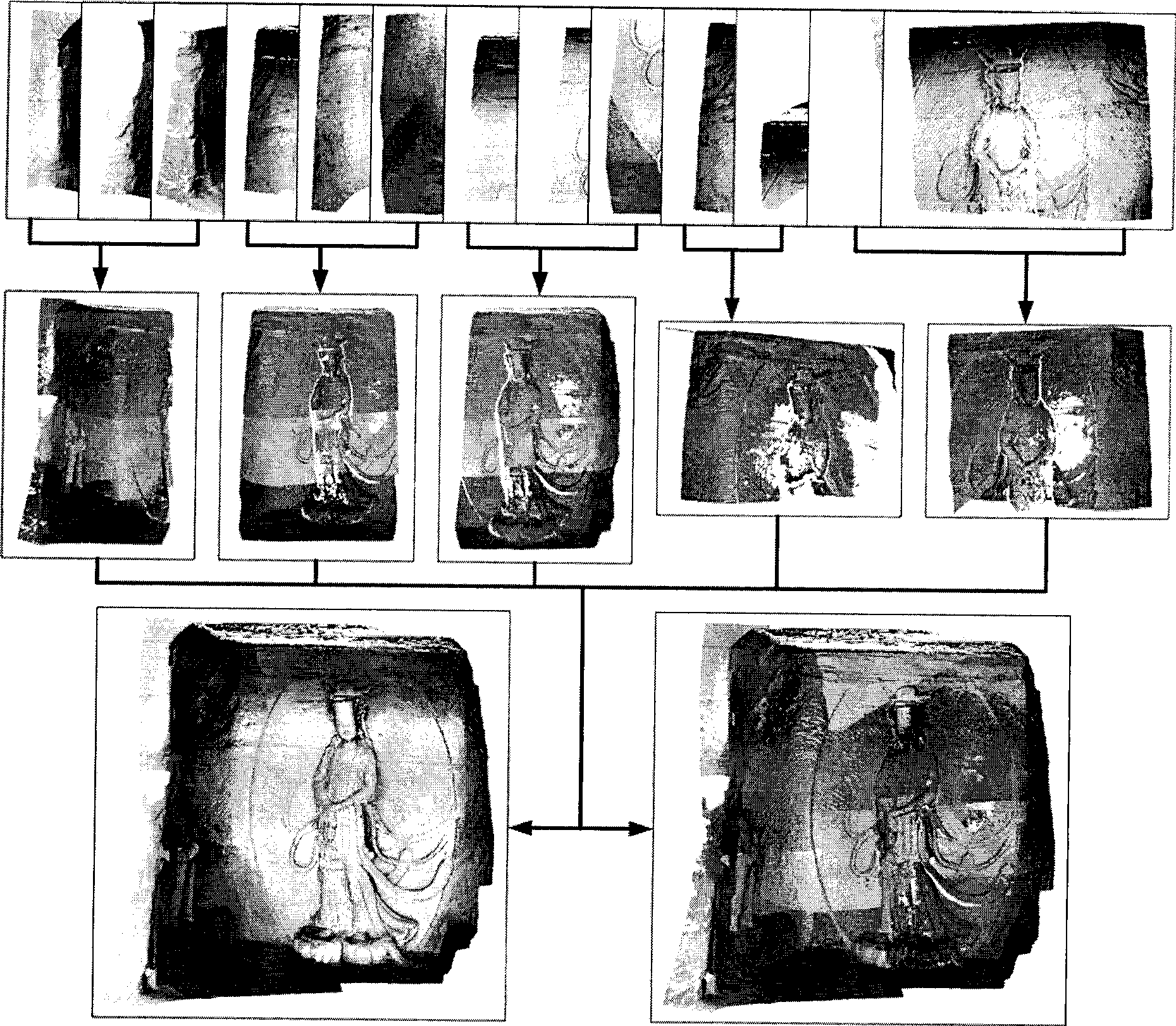 Depth image autoegistration method combined with texture information