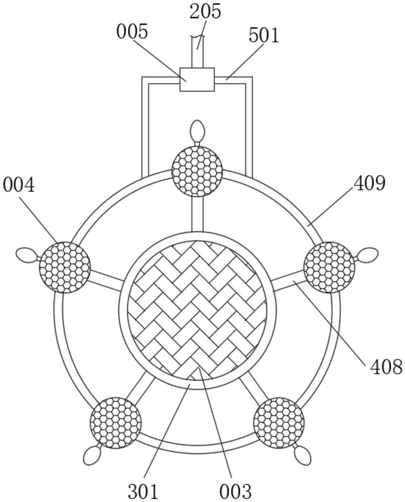 Repeated lifting type river water suspended matter adsorption device