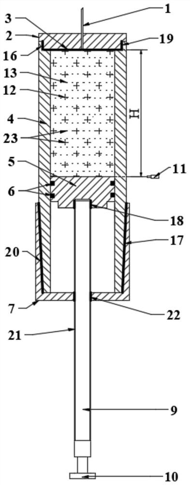 Device and method for accurately testing apparent density of light material in well cementation cement slurry system