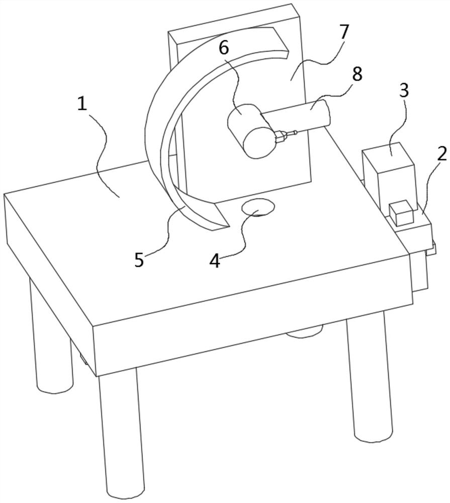 Intelligent packaging box splicing device for food industrial processing