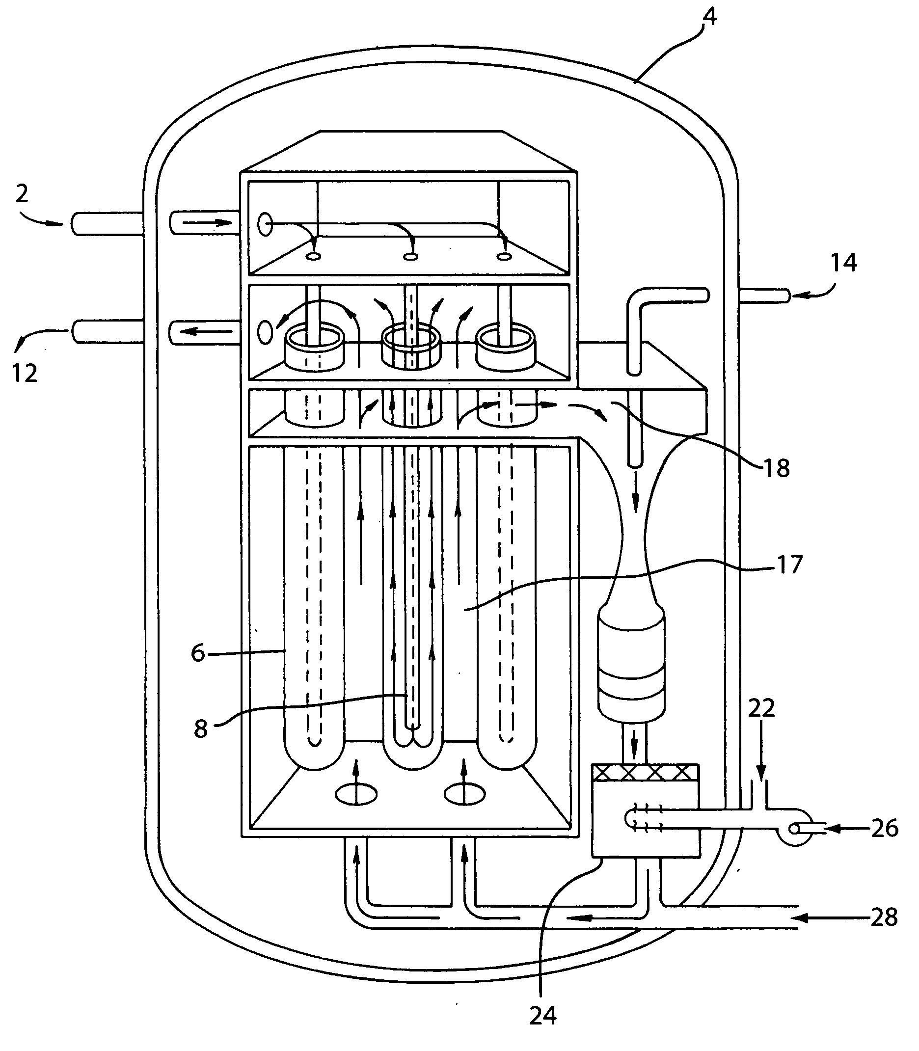 Anode gas stack start-up heater and purge gas generator