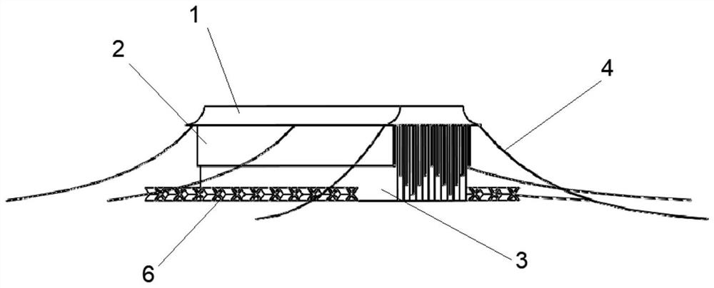 A floating flow blocking and sand blocking multifunctional equipment