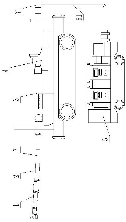 Directional impact rock hole construction equipment