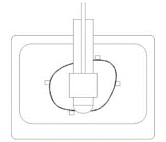 Outside rear-view mirror sheet pressure connecting tool