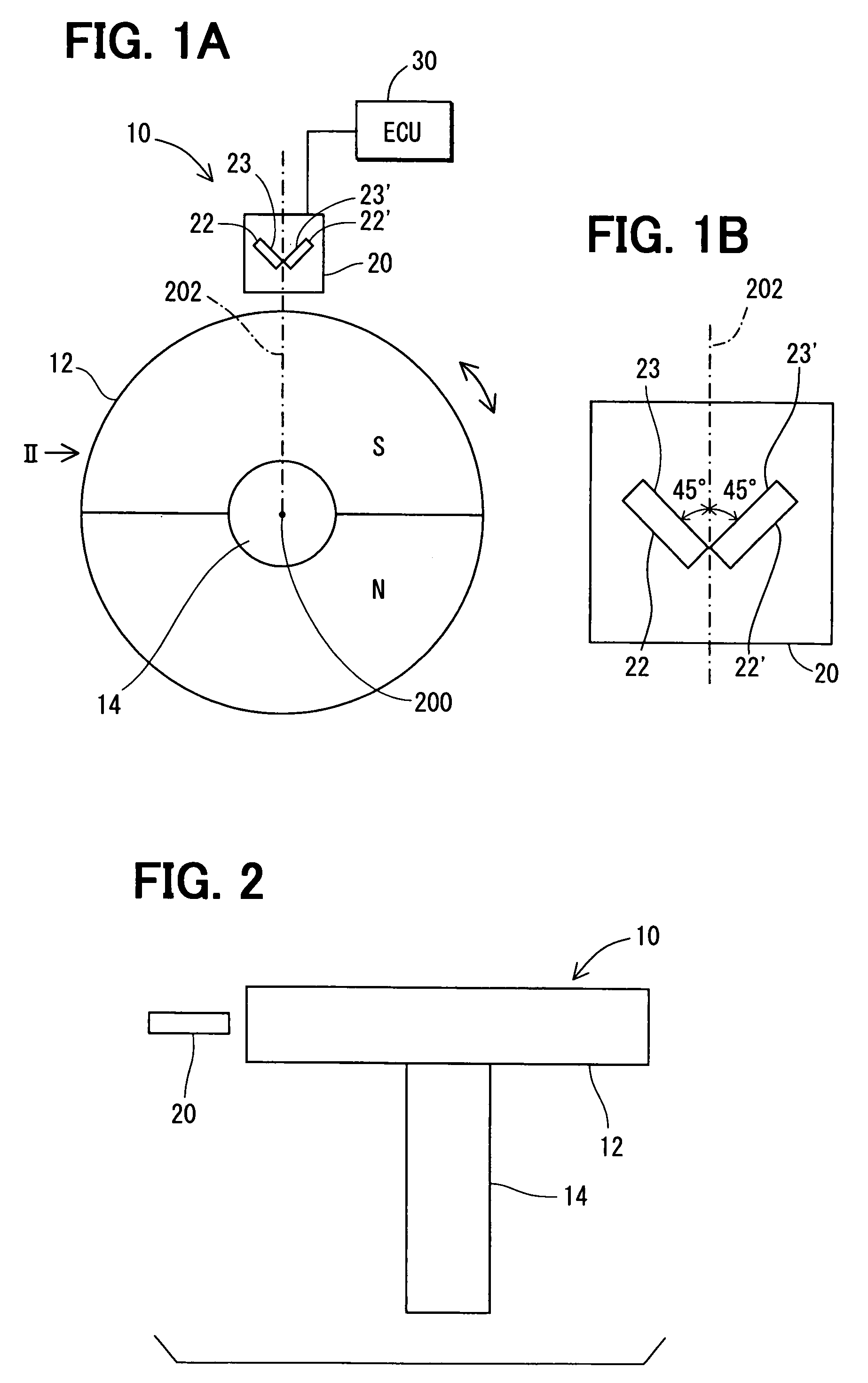 Rotation angle detecting device