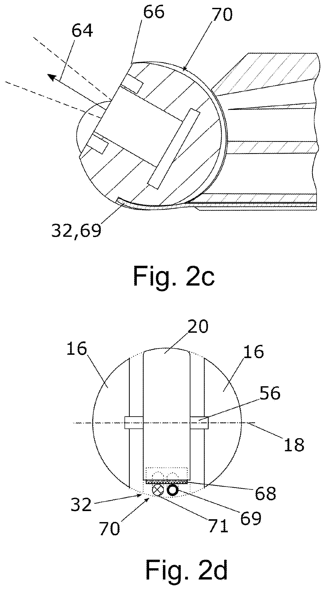 Endoscope with rotary drum and operating method