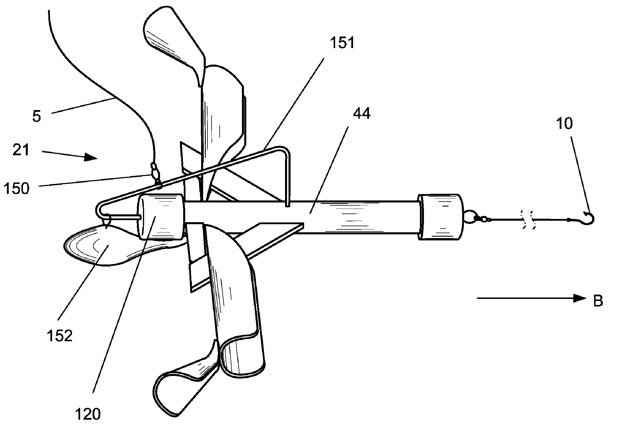 Fishing rig drogue apparatus