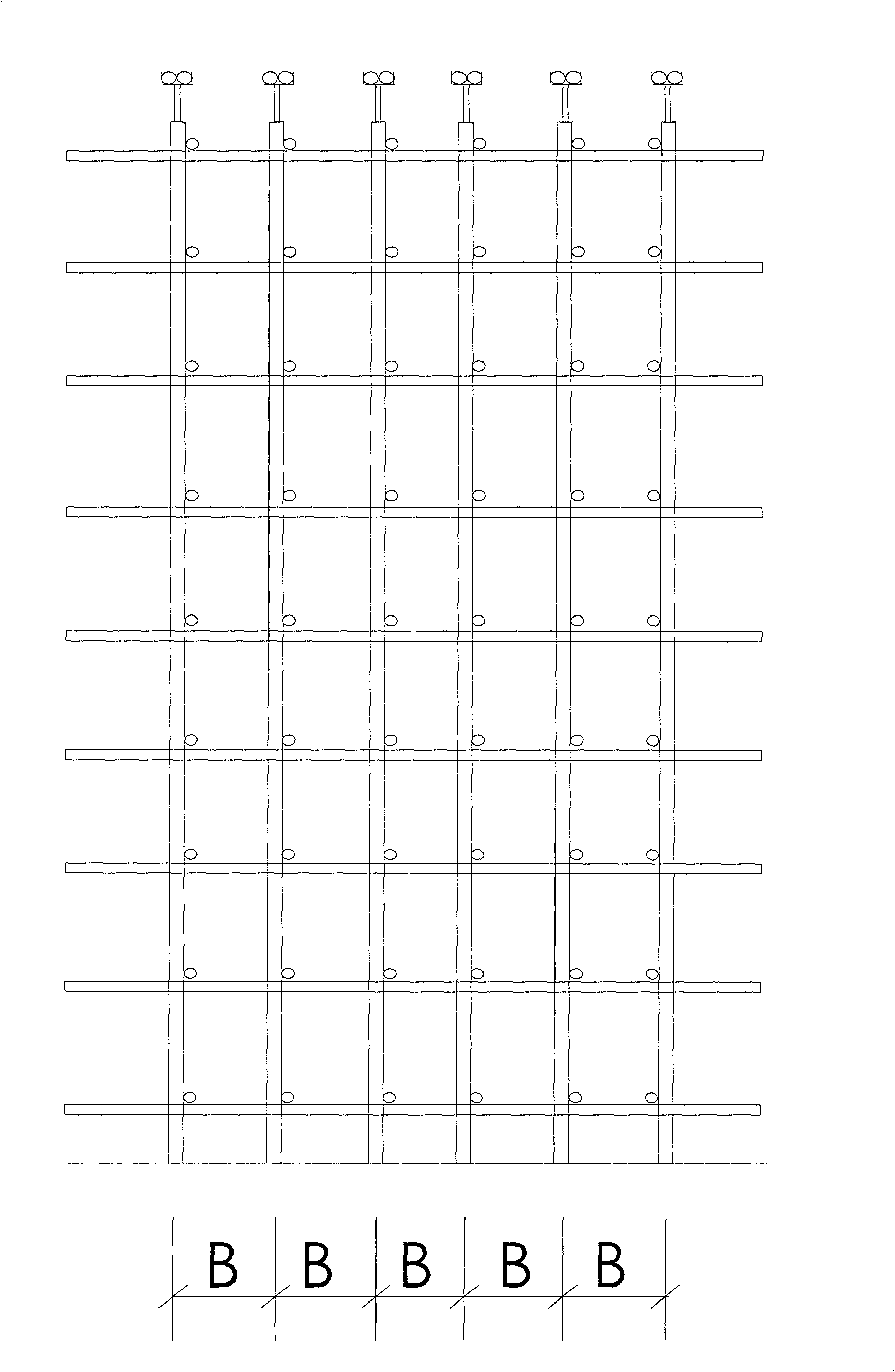 Fastener type steel pipe scaffold formwork support