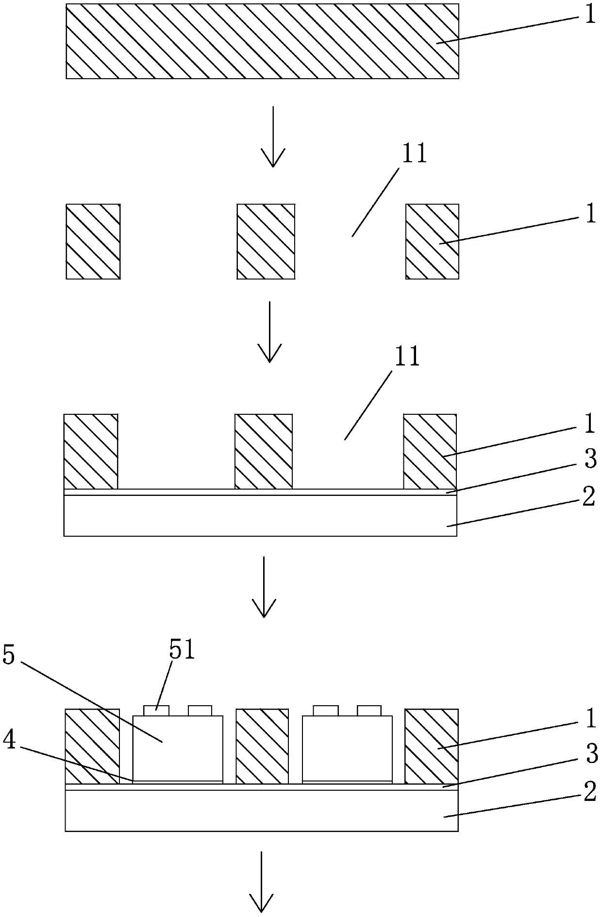 Glass-based chip rewiring packaging structure and manufacturing method thereof