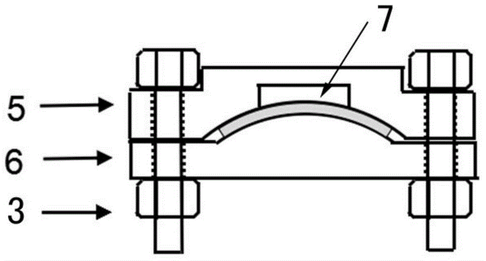 Device and method for bending crossbeam stress corrosion test