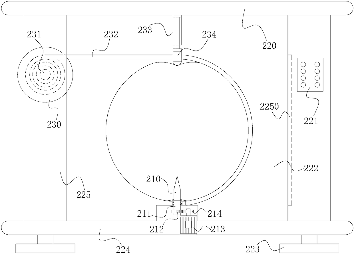 Peeler capable of fitting apples in different sizes based on characteristics of clockwork