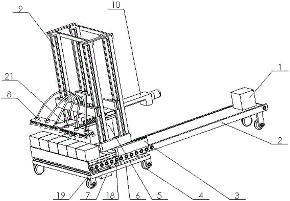 Pneumatic quick stacker crane for container