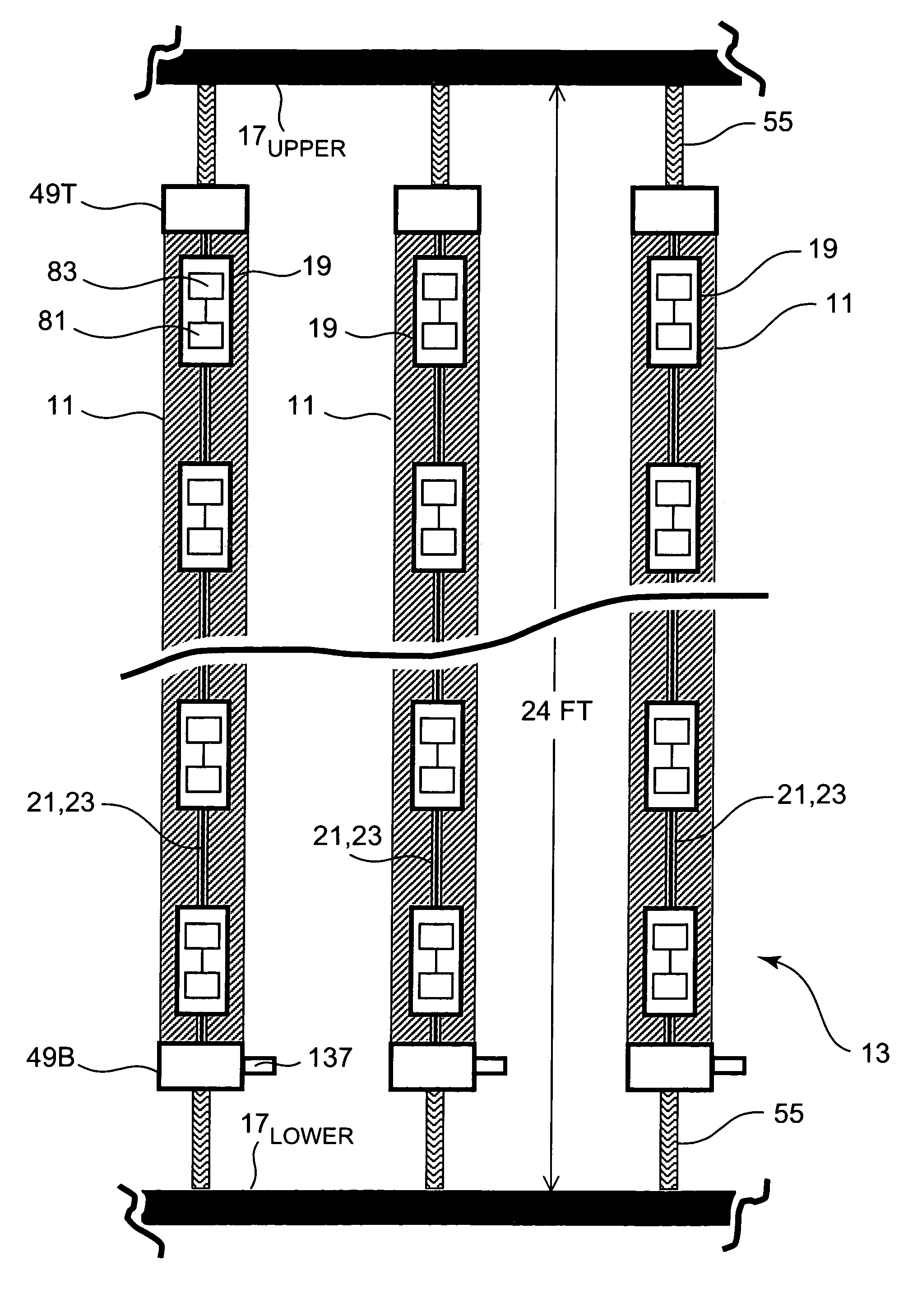 Non-kinking oil-filled acoustic sensor stave