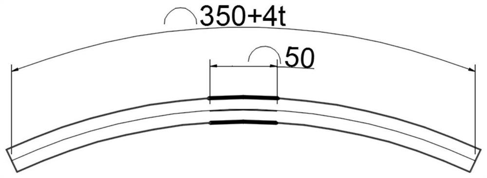 Pressing and flattening method for strip-shaped transverse tensile sample of steel pipe