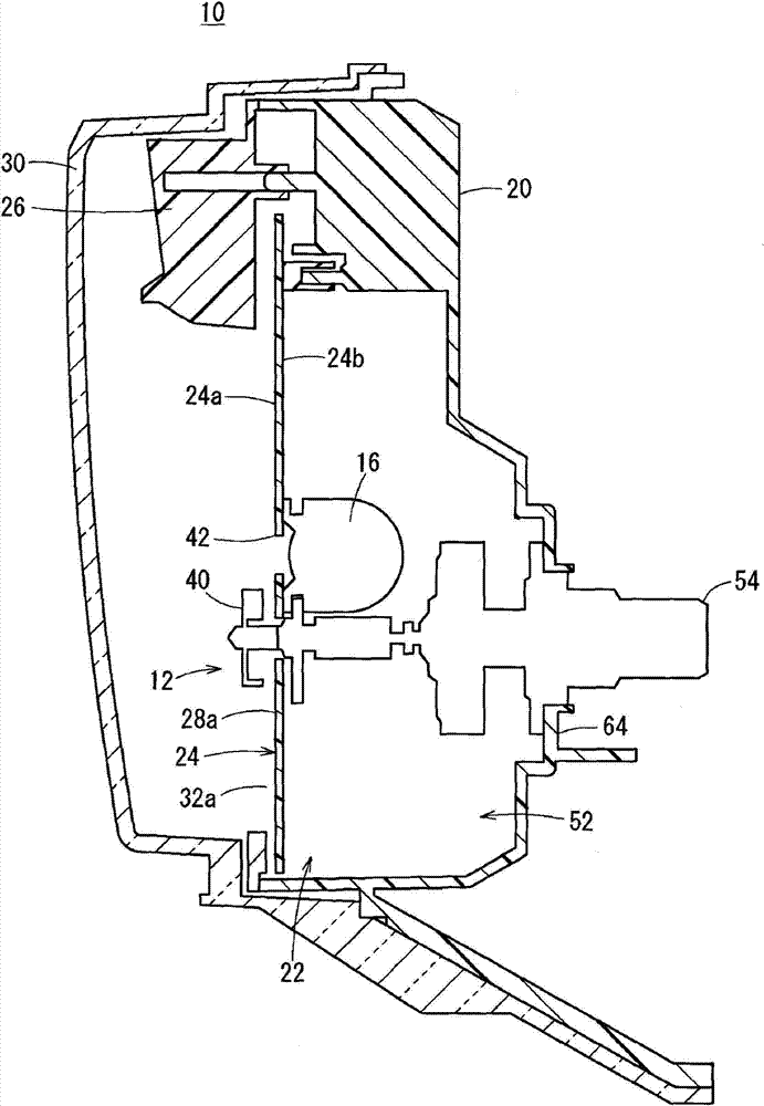 Vehicle instrument device