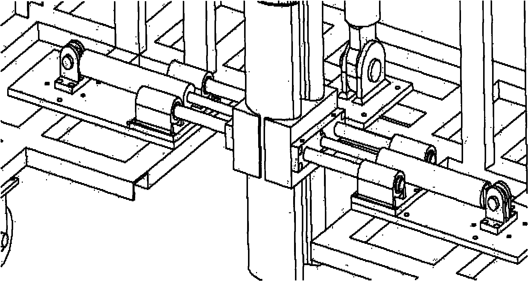 Vertical pipe jointing device for expansion corrugated pipes and pipe jointing welding method