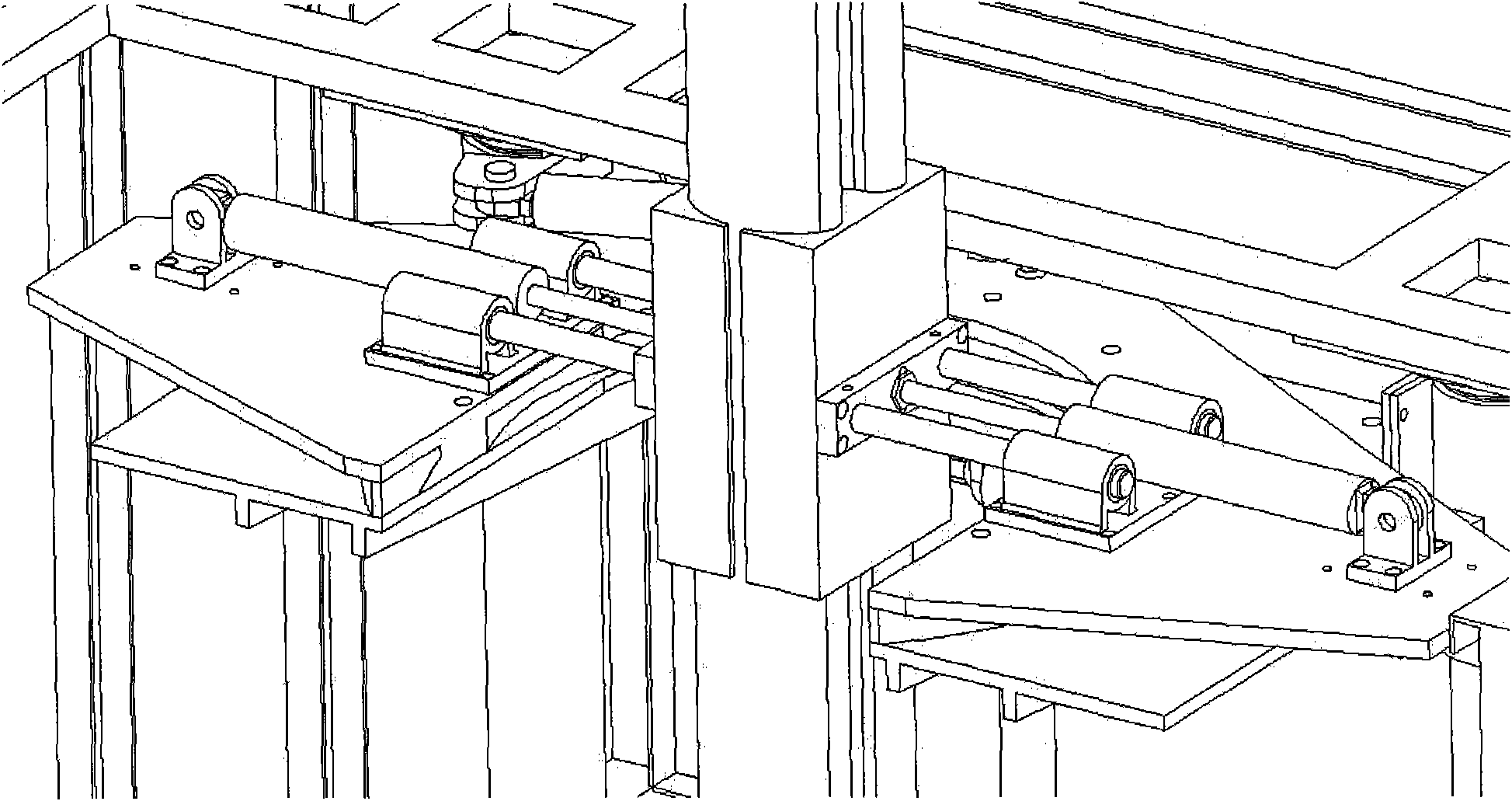 Vertical pipe jointing device for expansion corrugated pipes and pipe jointing welding method