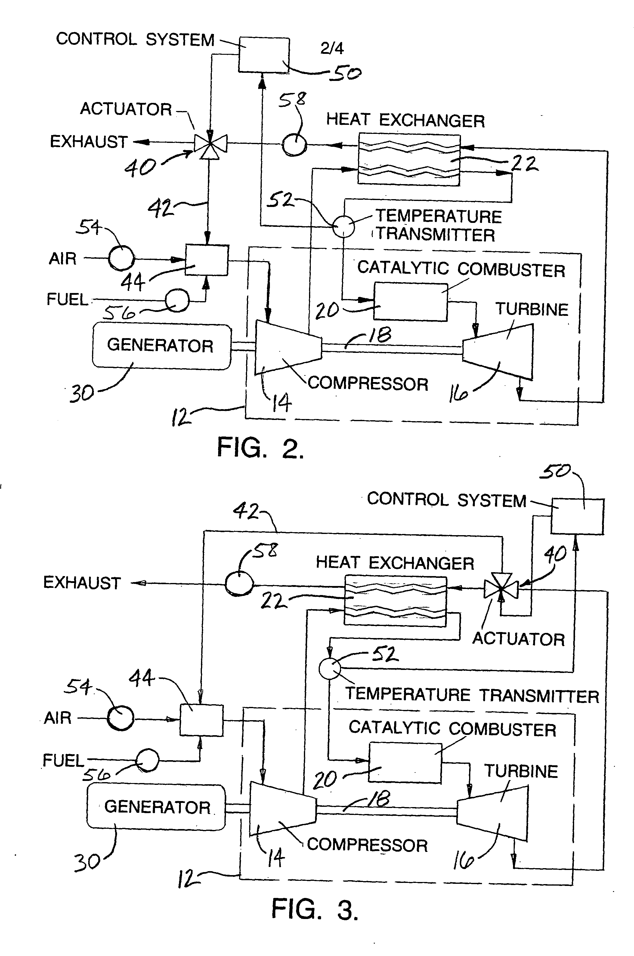 Recuperated gas turbine engine system and method employing catalytic combustion