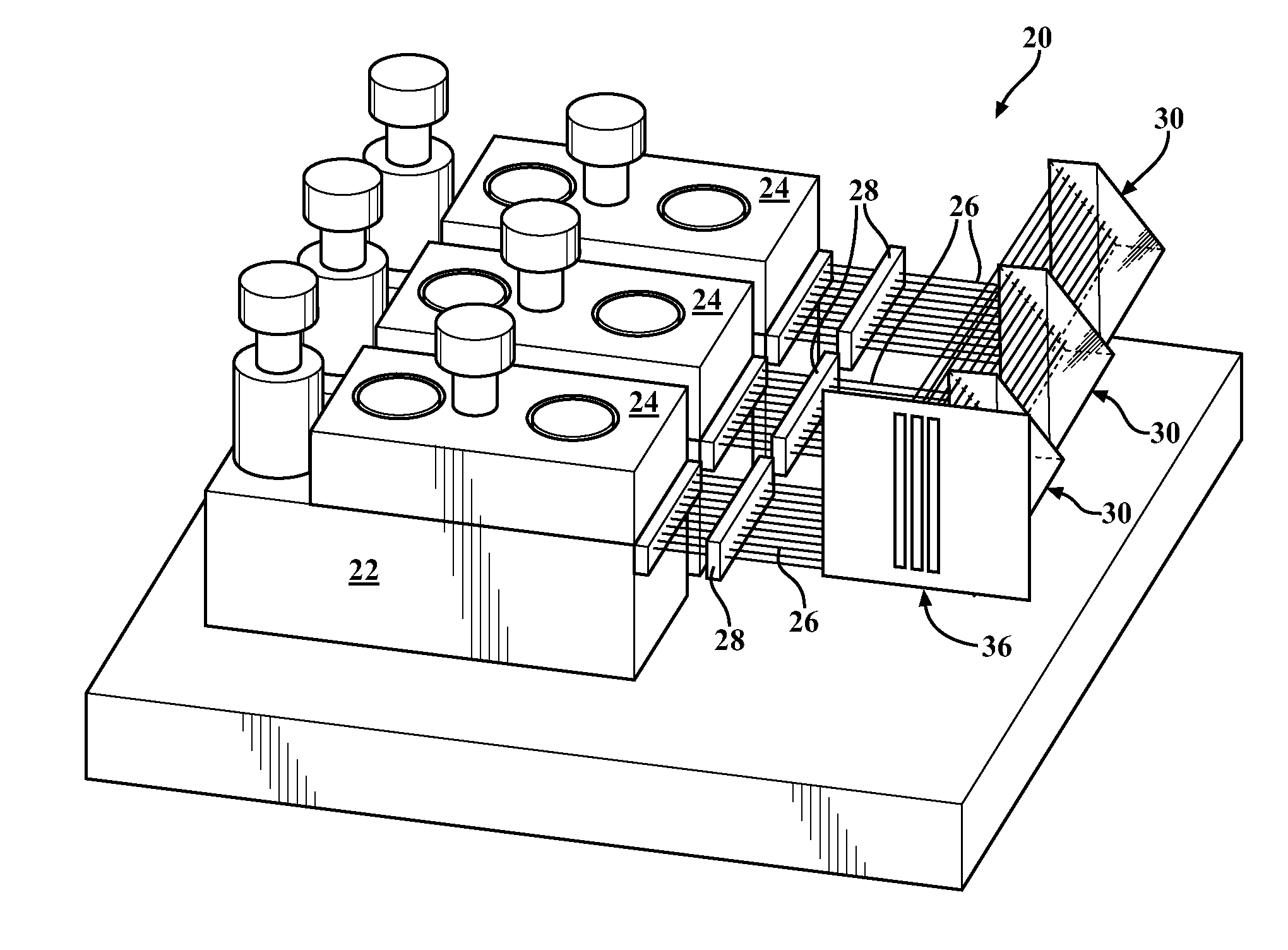 Spatially Combined Laser Assembly And Method Of Combining Laser Beams