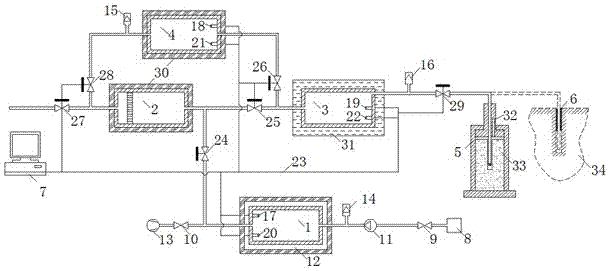 Coal and rock mass fracturing device adopting automatic energy storage high-pressure liquid injecting and CO2 phase change pulse