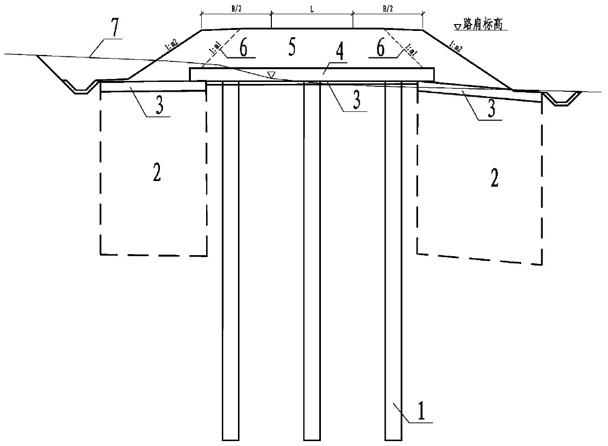 A construction method for high-speed railway filling subgrade in soft soil area