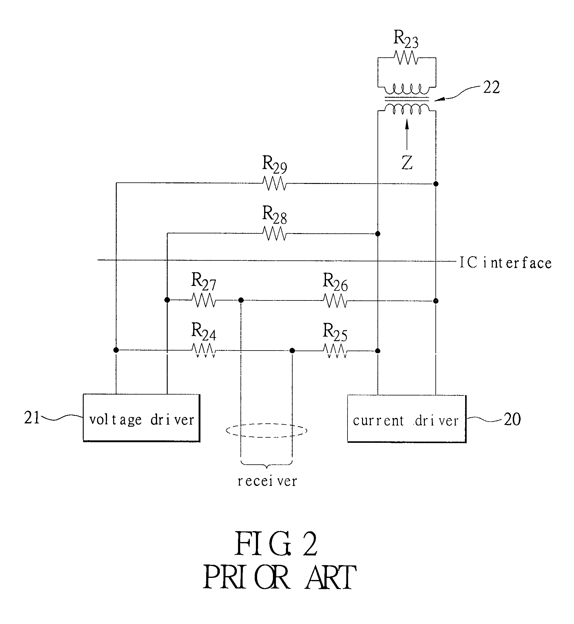 Active hybrid circuit for a full duplex channel