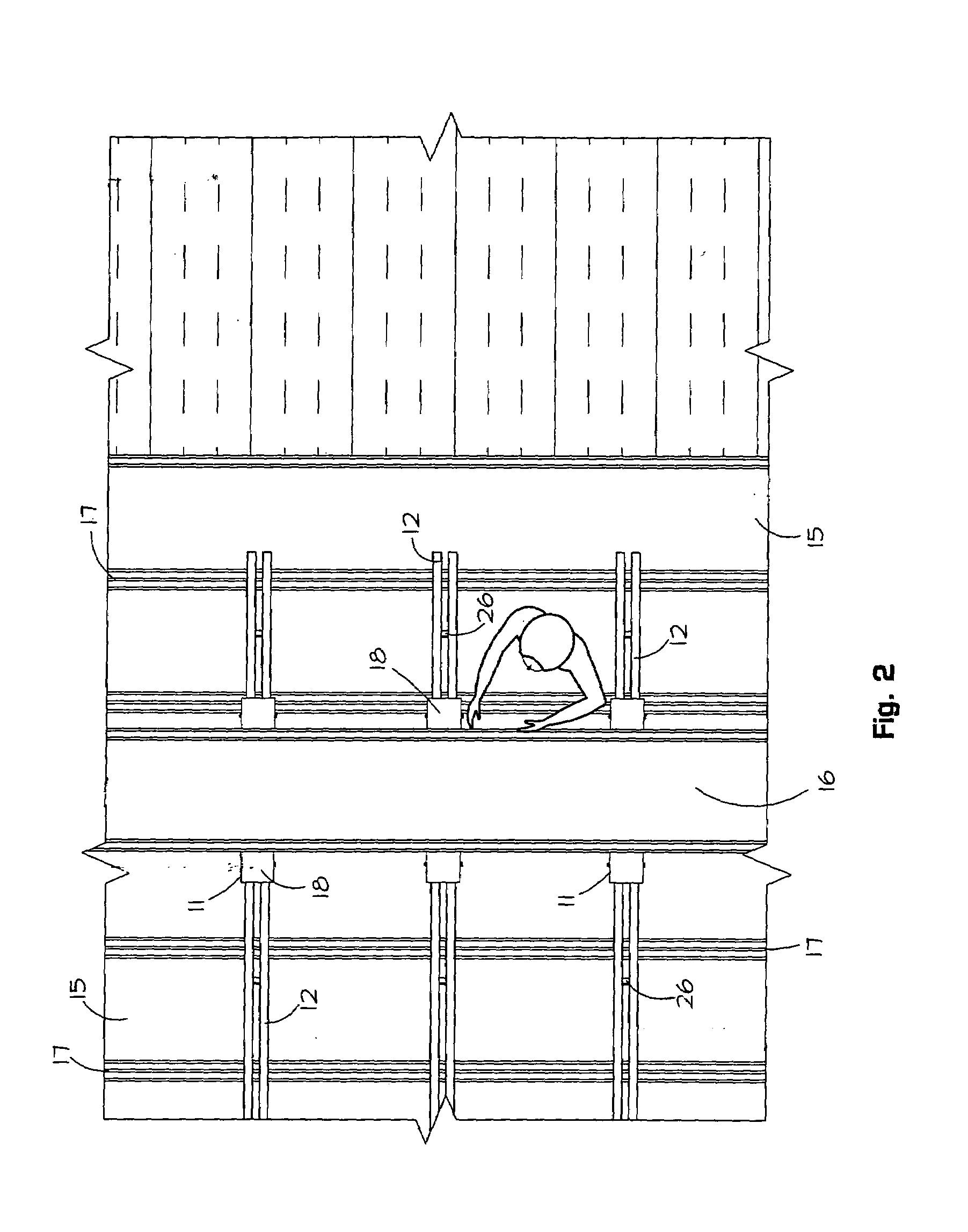 Roofing rail transportation system