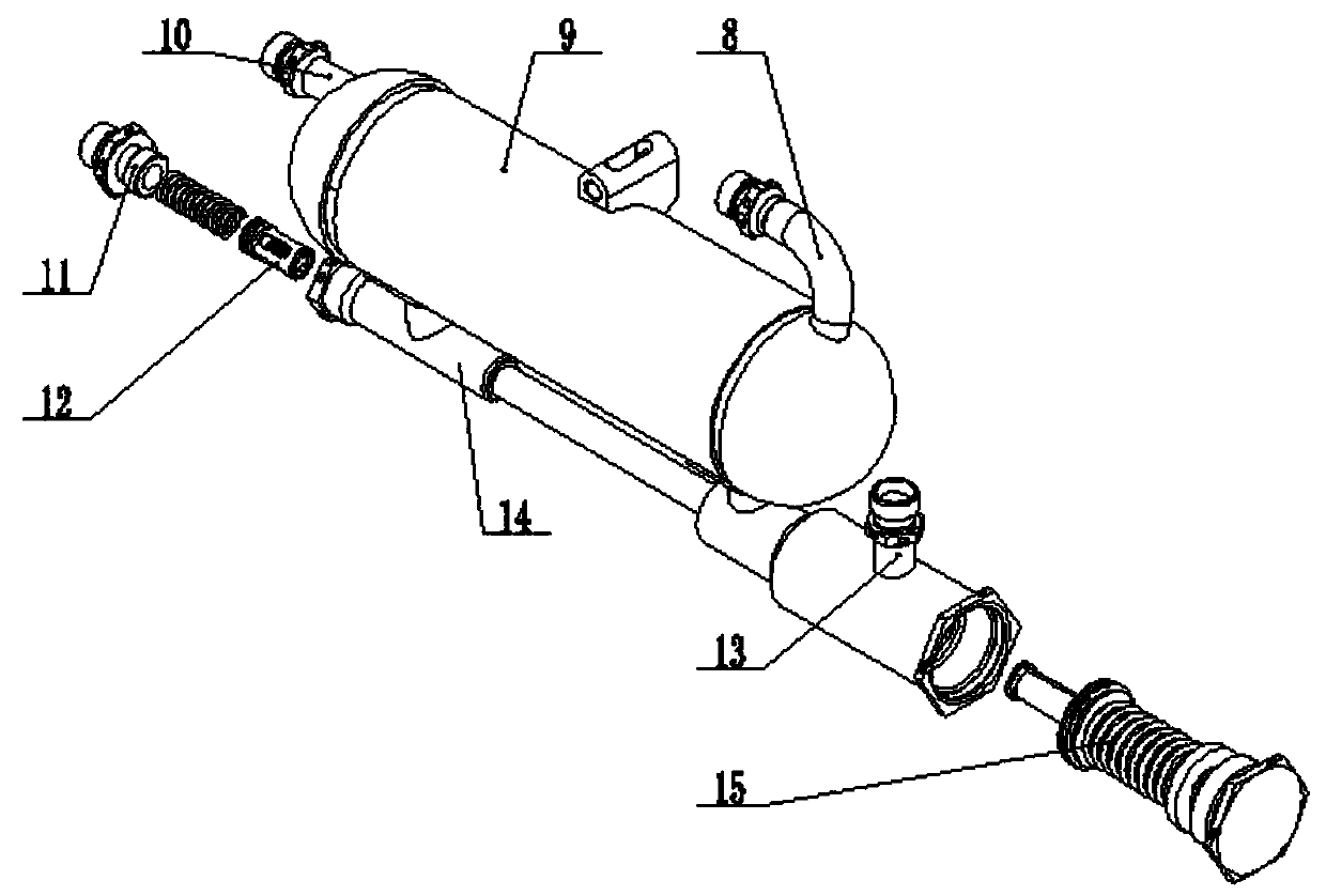 Oil filter double valve type fuel oil radiator