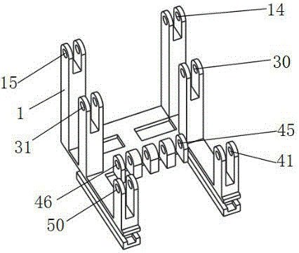 Multi-unit connecting rod driving high-stability electro-hydraulic controllable sliding type wood forking machine